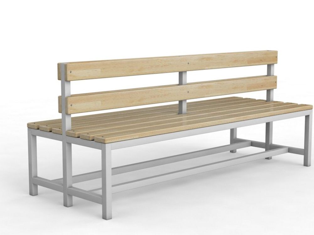 Скамейка для раздевалки со спинкой двухсторонняя, 300см Pioner A16352