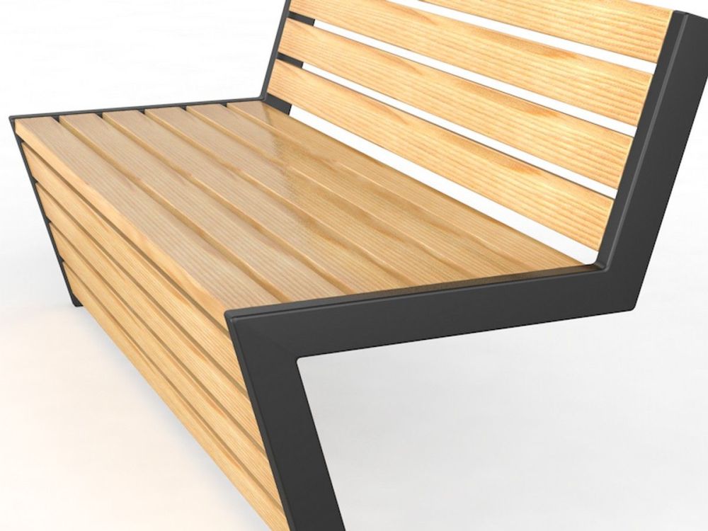 Скамейка уличная длина 2500 мм  Pioner A10956