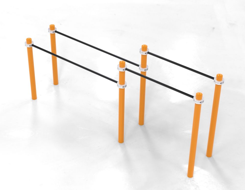 Брусья двойные разновысотные Воркаут Pioner A17343