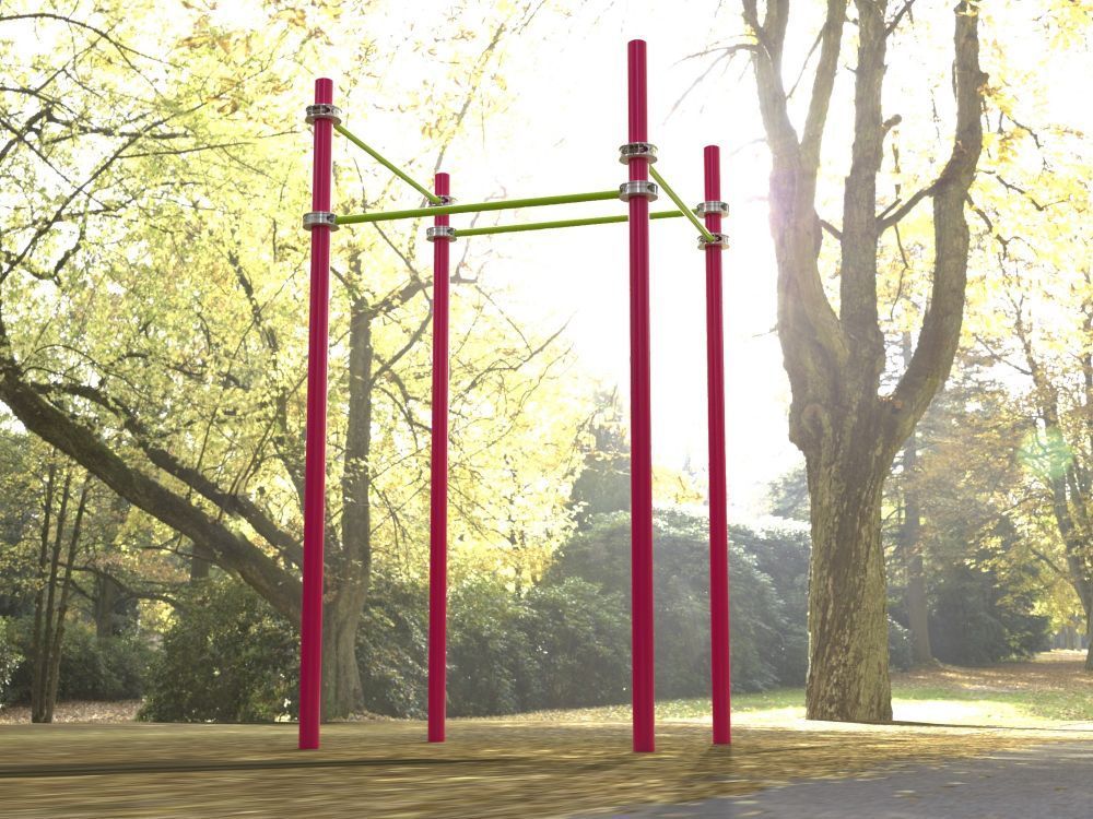 Комплекс турников квадратный для Воркаут Pioner A17248