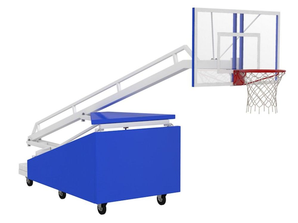Стойка баскетбольная мобильная складная игровая  вынос 225 см Pioner A13459