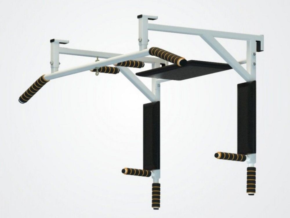 Турник-брусья-пресс навесной, белый Pioner A12168