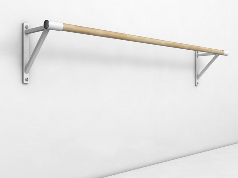 Станок хореографический настенный, однорядный (2,0 м) поручень - сосна  Pioner A12513