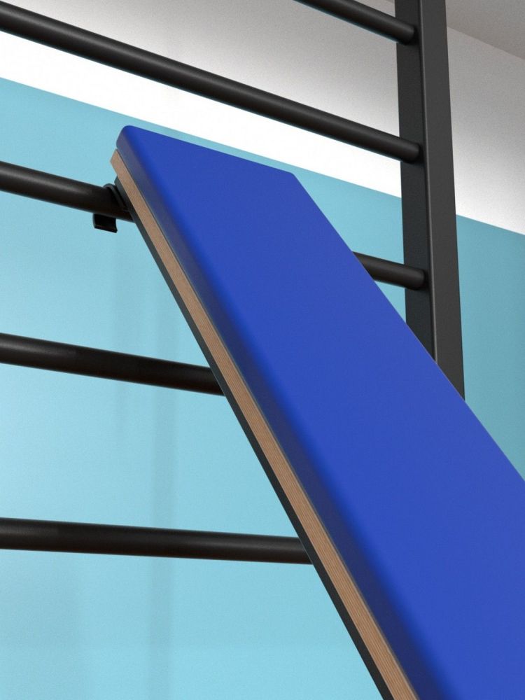 Шведская стенка враспор с регулировкой высоты и доской наклонной Pioner A16200