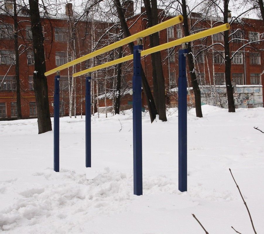 Брусья гимнастические мужские массовые уличные стационарные  Pioner A14719