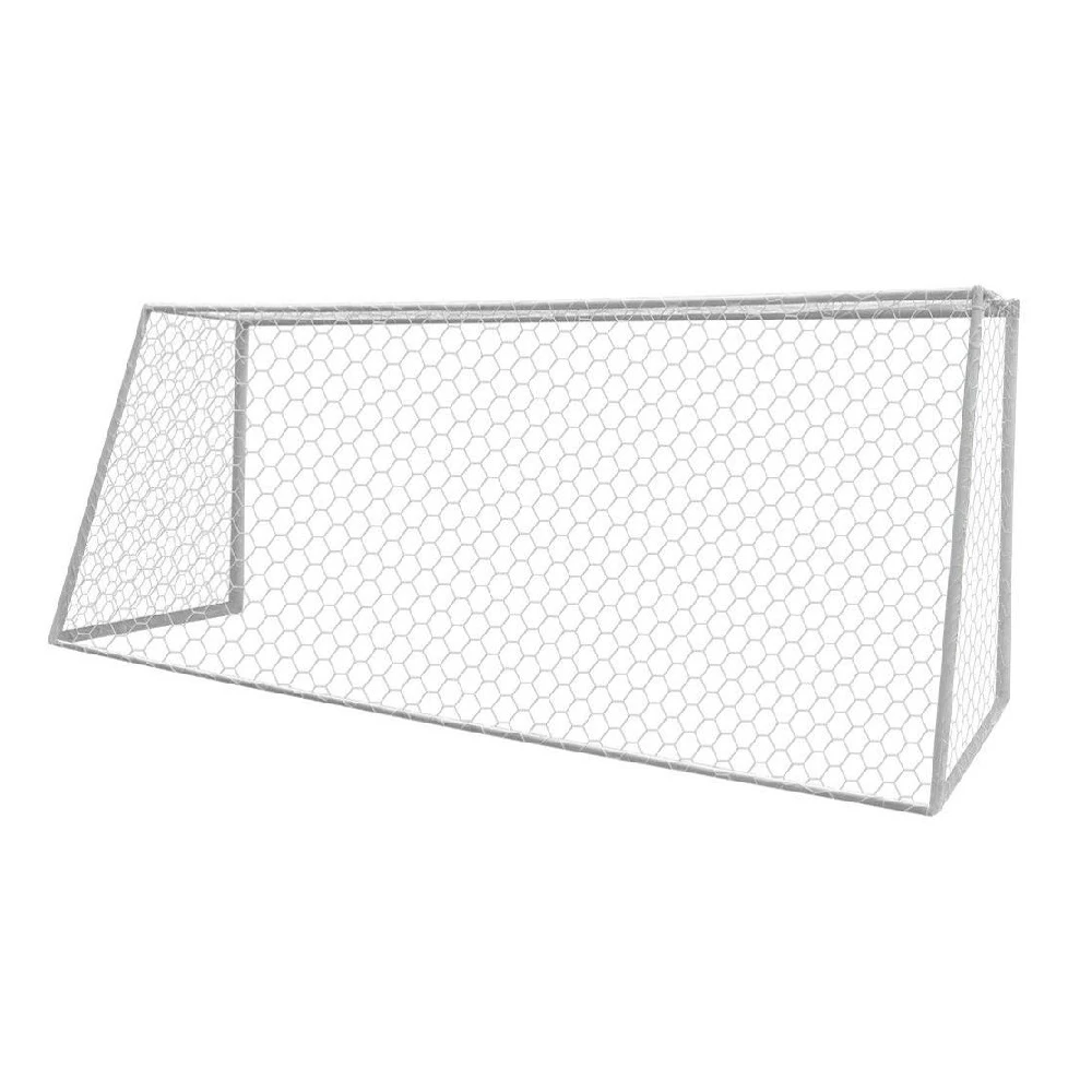 Сетка для футбольных ворот 7,32х2,44х2,0х2,0м, нить 5.0 мм, ячейка 100х100 мм