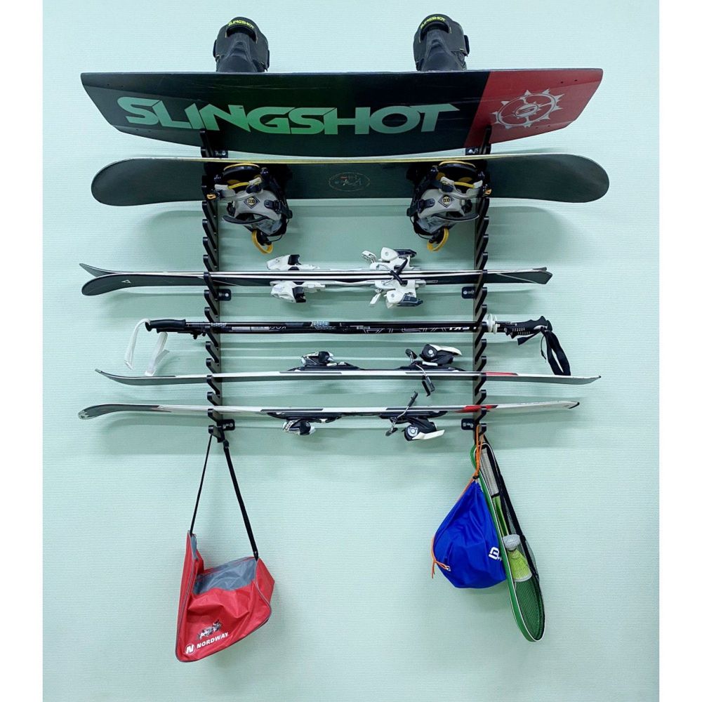 Вешалка Эконом для сноубордов и вейкбордов, пристенная 105х80х18см  SE-18