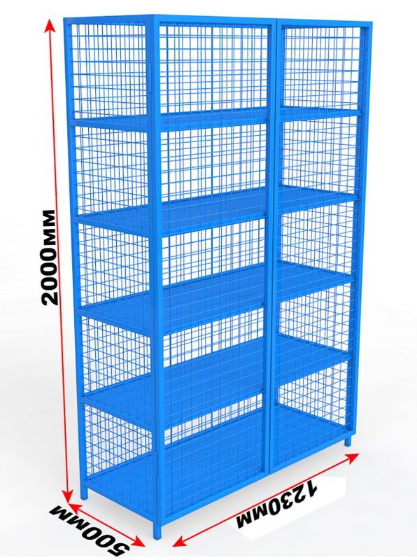 Стеллаж для спортивного инвентаря закрытого типа  Pioner A13609