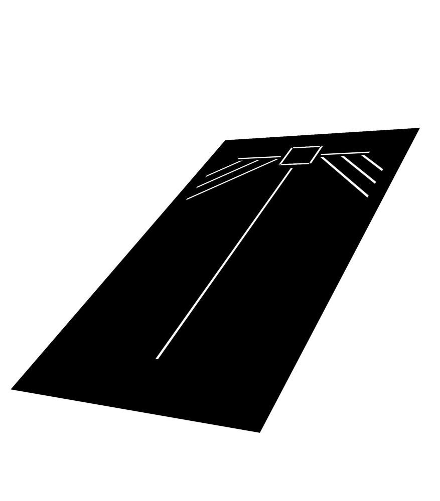 Коврик для отжиманий от пола для сдачи норматива по сгибанию и разгибанию рук в упоре лежа Pioner A12493