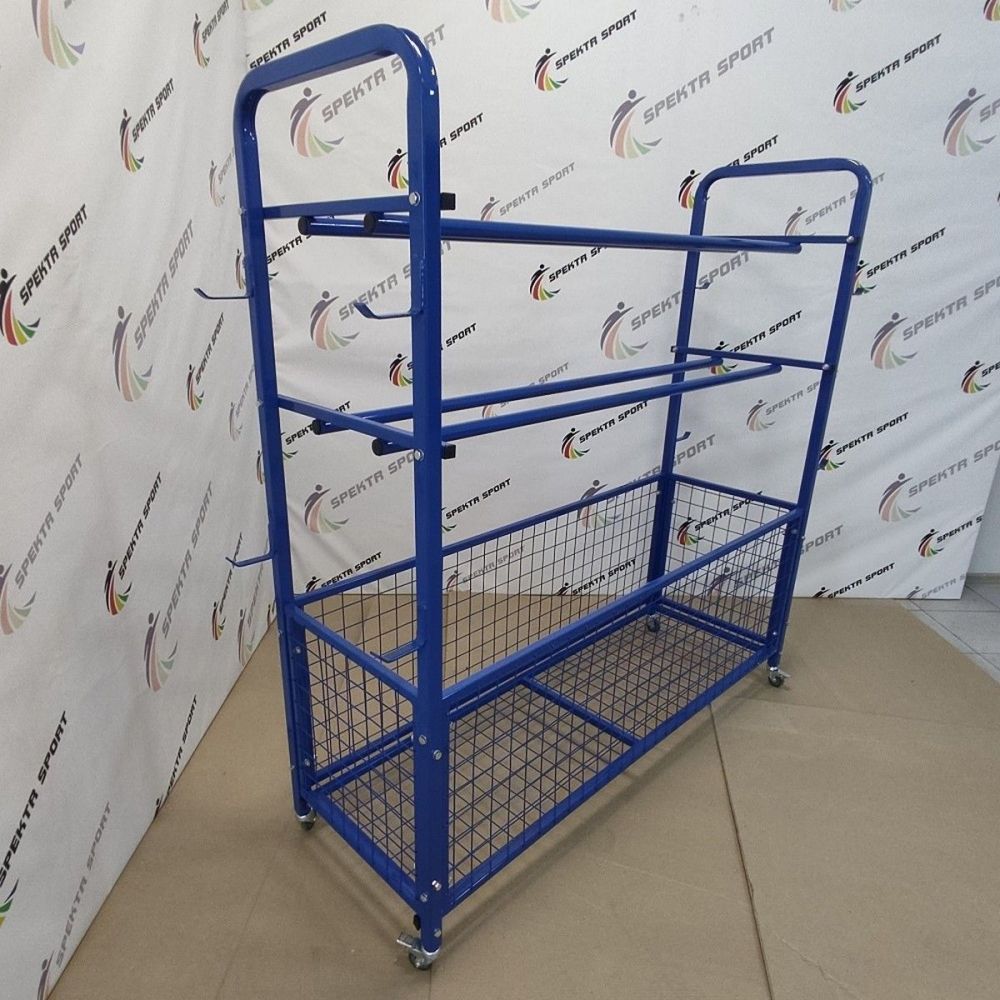 Стеллаж универсальный для хранения спортинвентаря 150x50x160см (разборный)  Pioner A17206