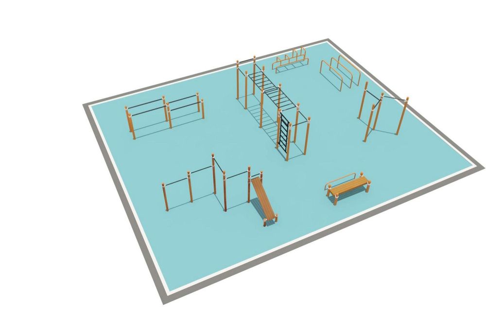 Районная площадка для Воркаут и WRK  Pioner A16481