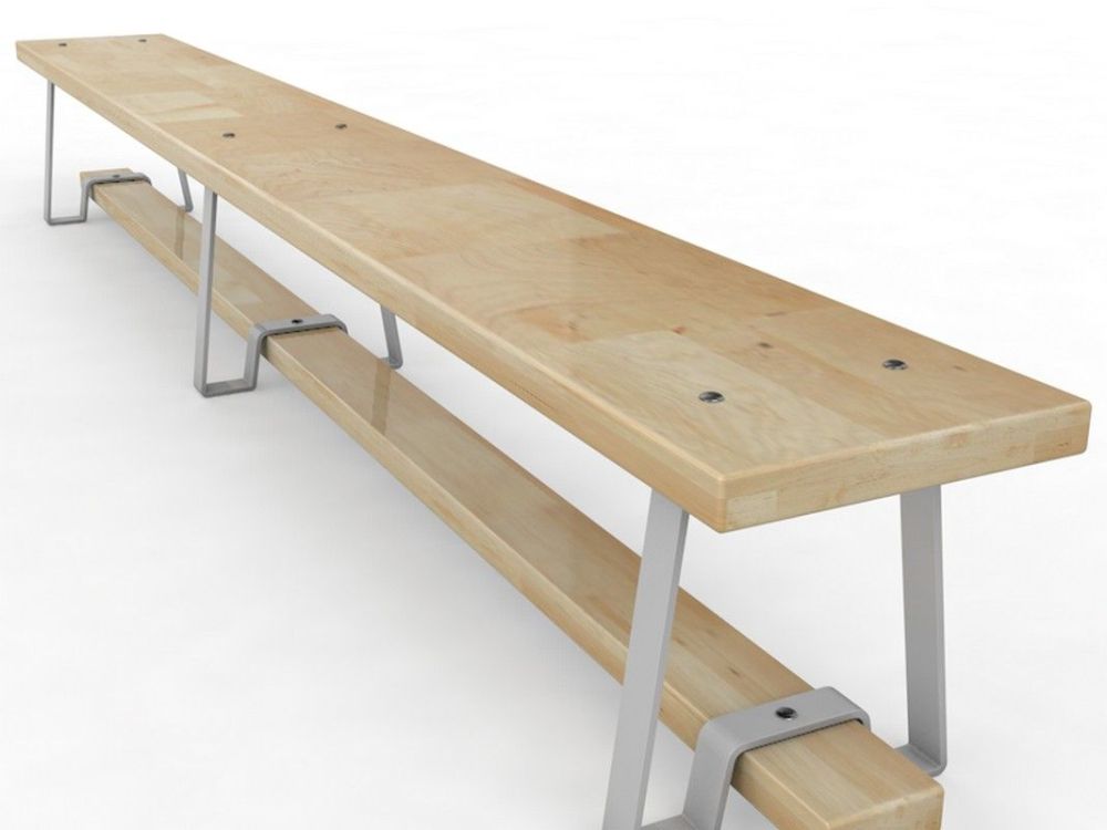 Скамейка гимнастическая с металлическими ножками  Длина 300см Pioner A13688