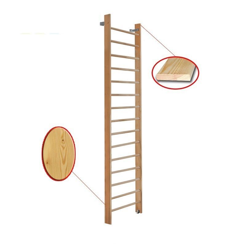 Стенка гимнастическая 320х80см массив.сосна  Pioner A15908