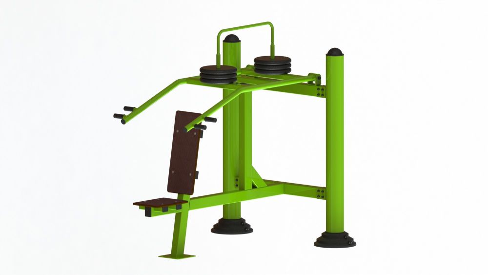 Уличный тренажер взрослый Жим вверх с изменяемой нагрузкой Pioner A17342