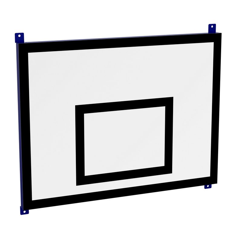 Щит баскетбольный тренировочный пристенный (фанера 15 мм, металлокаркас) 900х1200 мм Pioner A14533