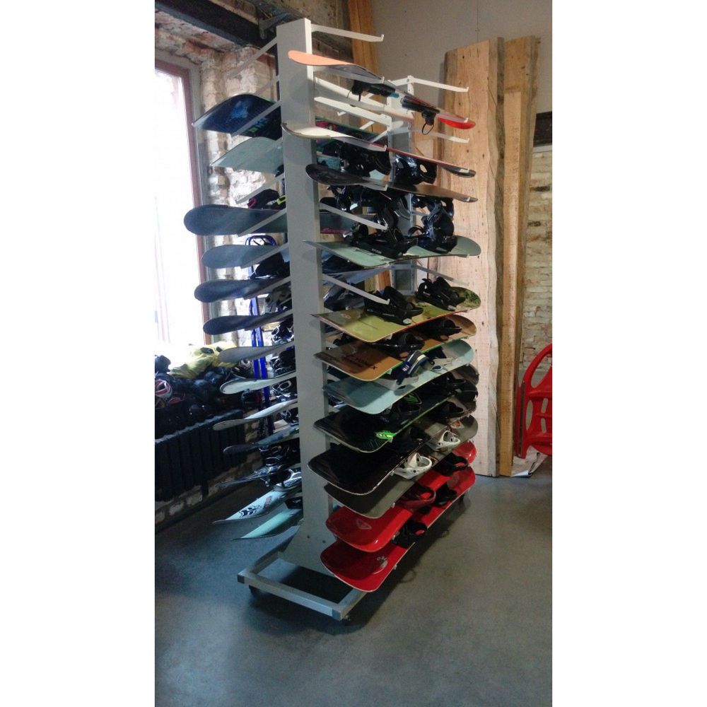 Стеллаж Премиум СП-5 для сноубордов, двухсторонний 219х215х90см  SP52-38