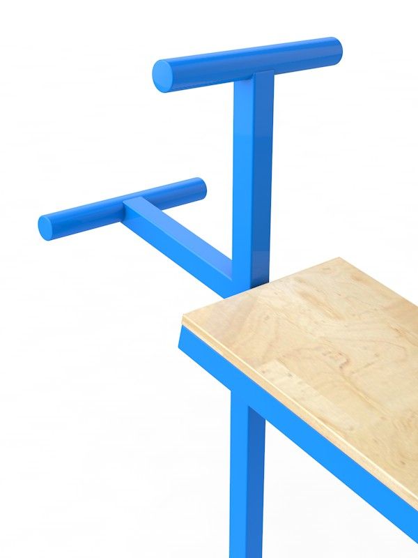 Скамья для пресса уличная  Pioner A16226