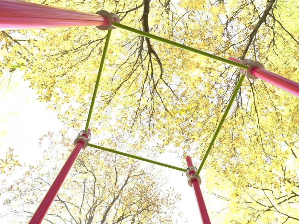 Комплекс турников квадратный для Воркаут Pioner A17246