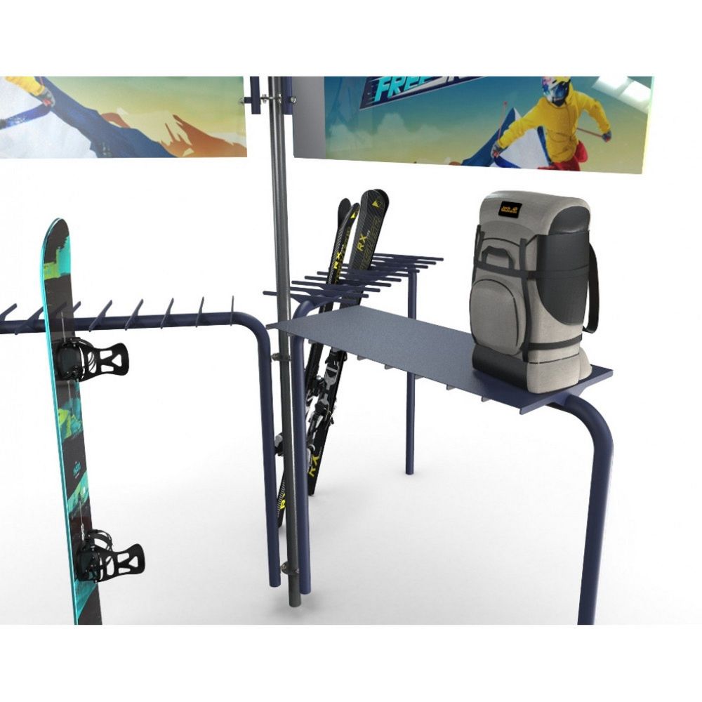 Стойка для размещения инвентаря на улице ГЛ-120 220х263,5см  GL-123