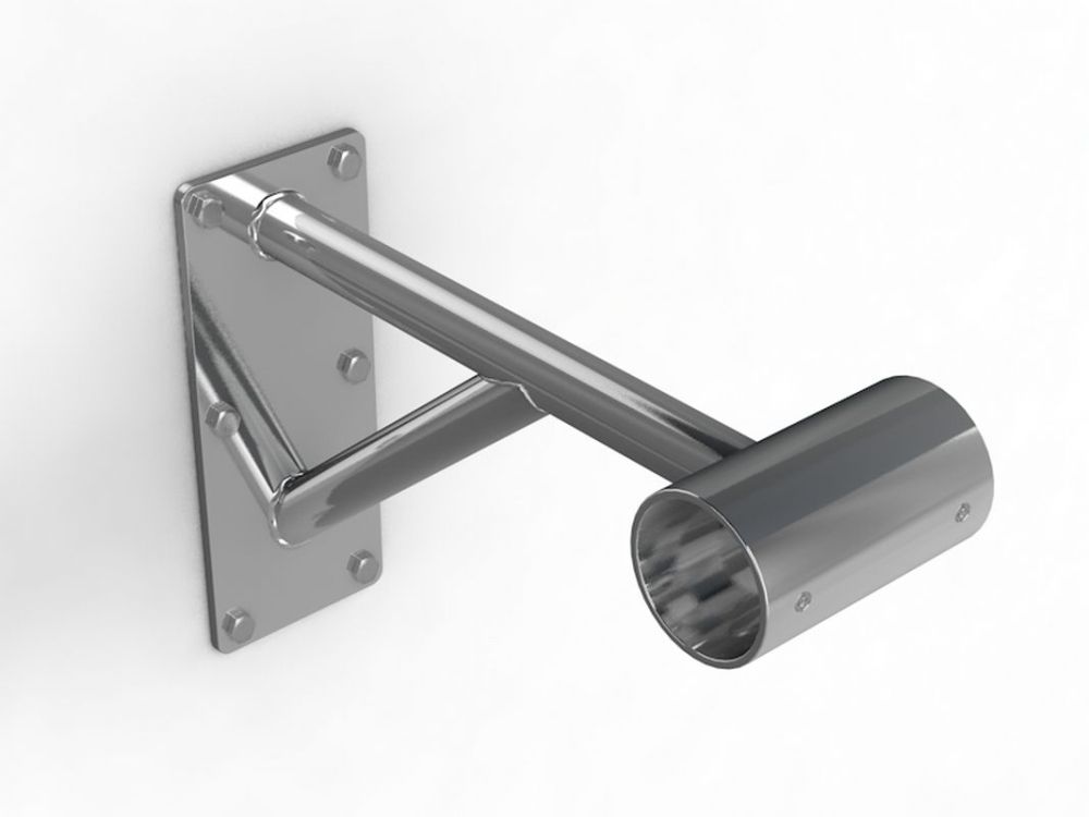 Однорядный наcтенный кронштейн, нержавеющая сталь  Pioner A13708