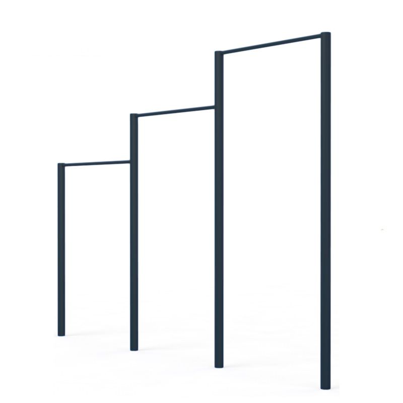 Турник-перекладина трехуровневая (уличная)  Pioner A16048