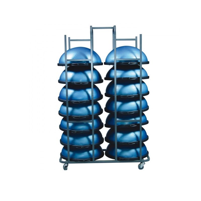 Стойка для хранения баланс-степов (платформ босу), на 14 шт  Pioner A12117