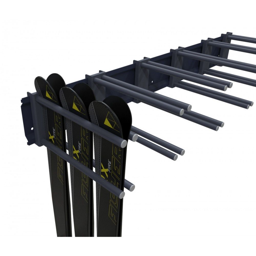 Вешалка Премиум-У для горных лыж, пристенная 25х147х45см  VGLPY-21