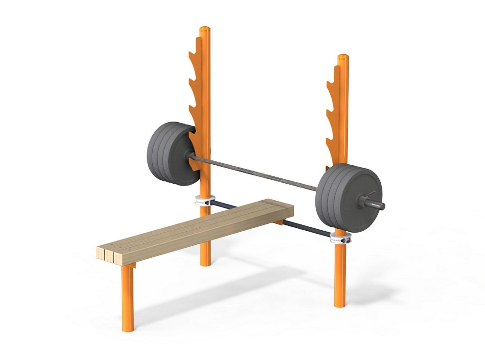 Скамья для жима от груди уличная Воркаут Pioner A16941