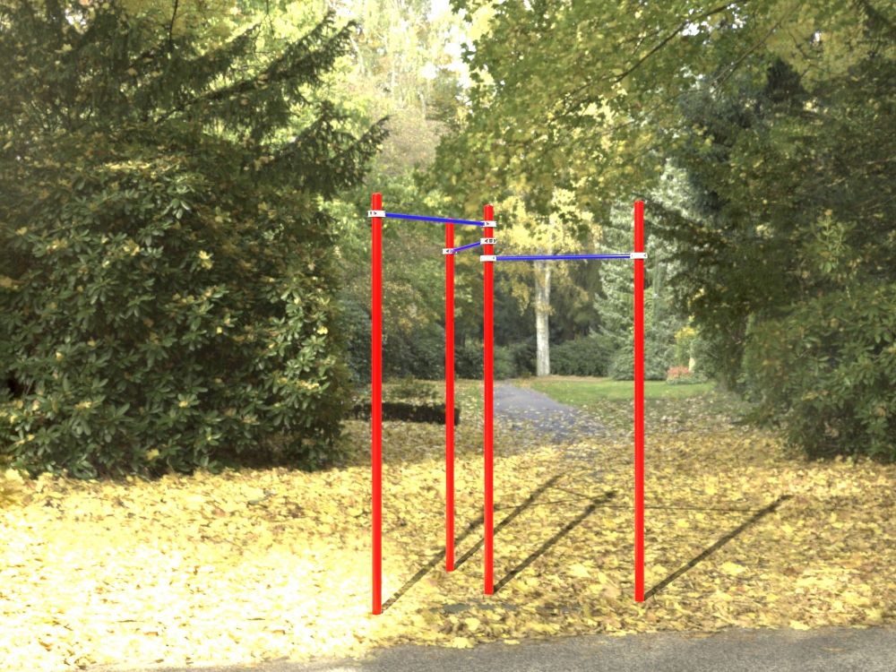 Комплекс из трех турников для Воркаут  Pioner A17252