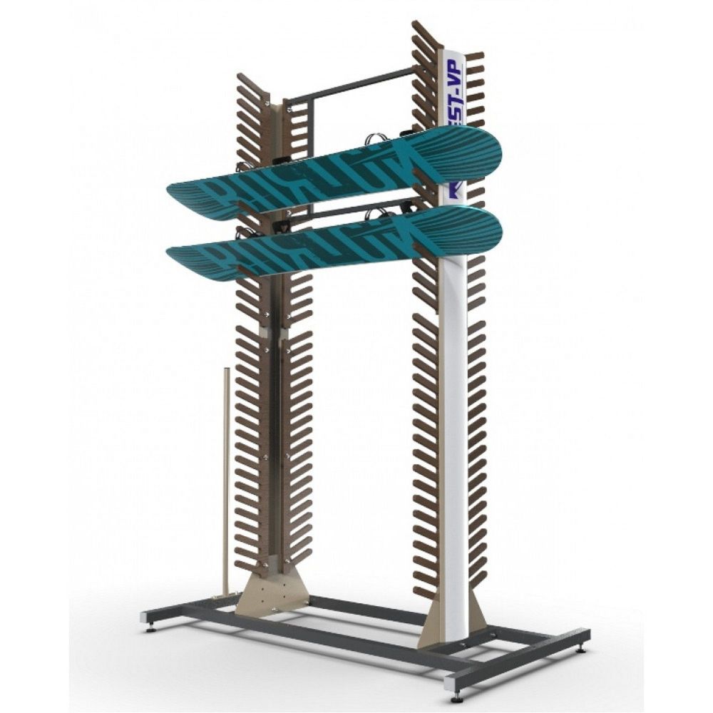 Стеллаж Премиум СП-3 для сноубордов, двухсторонний 219х215х90см  SP32-76