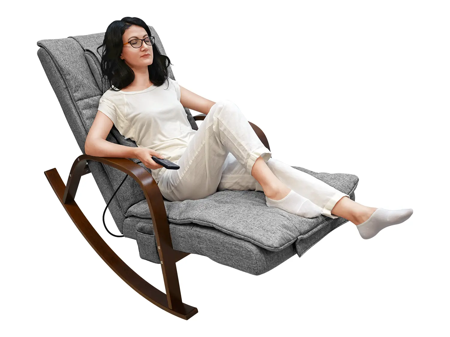 Массажное кресло-качалка FUJIMO Time2Chill Grey