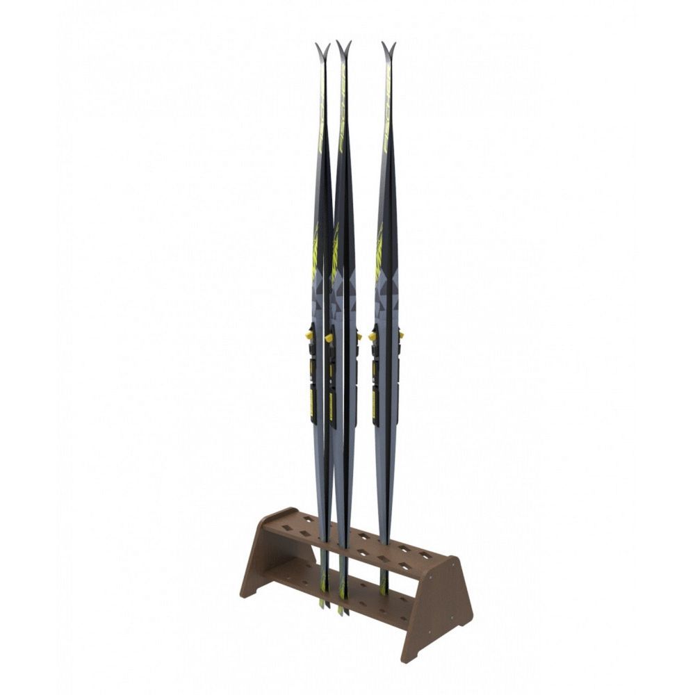 Фанерная тумба для беговых лыж, двухрядная 27х73х40см  FL-14