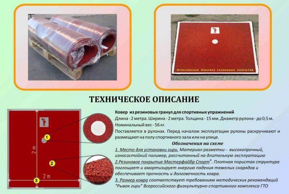 Площадка для подъема гири и выполнения норматива ГТО Рывок гири  Pioner A12494