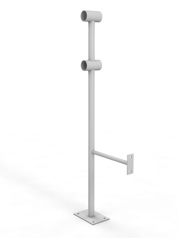 Двухрядный напольно-пристенный кронштейн  Pioner A13695