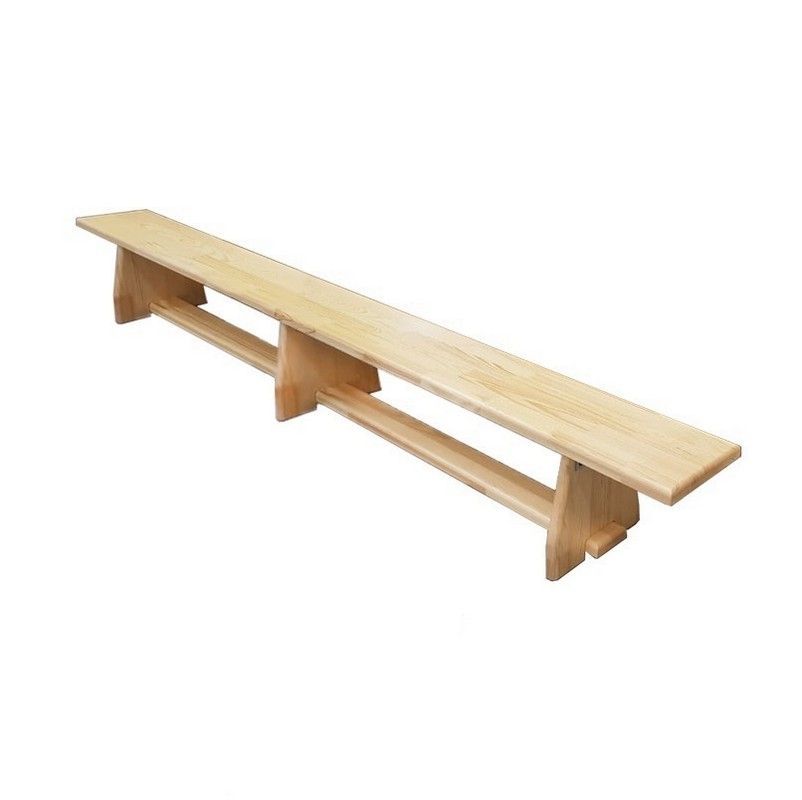 Скамейка гимнастическая ЭКОНОМ 250 см (щит дерево) ножки дерево  Pioner A12795