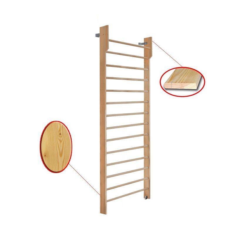 Стенка гимнастическая 3000х1000 с турником (массив.сосна)  Pioner A15782