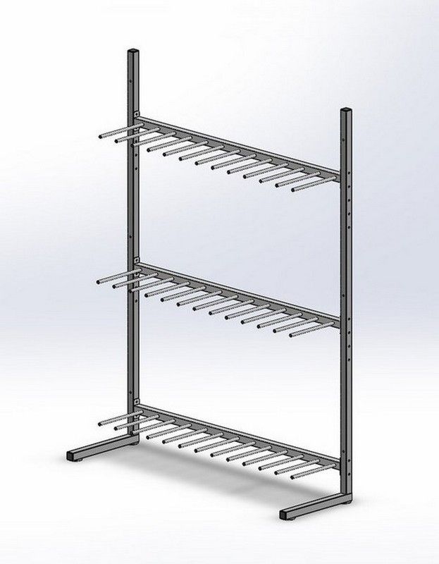 Стойка для лыж (ячейка - 3 пары)   Pioner A14391