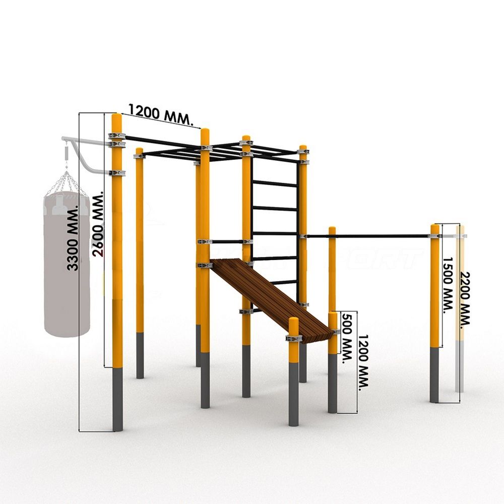 Комплекс для занятий Воркаут Pioner A16607