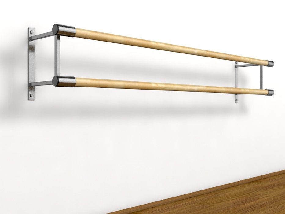 Станок хореографический настенный, двурядный (2,0 м) поручень - фибергласс  Pioner A12477