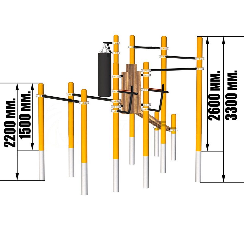 Комплекс для занятий Воркаут Pioner A16633