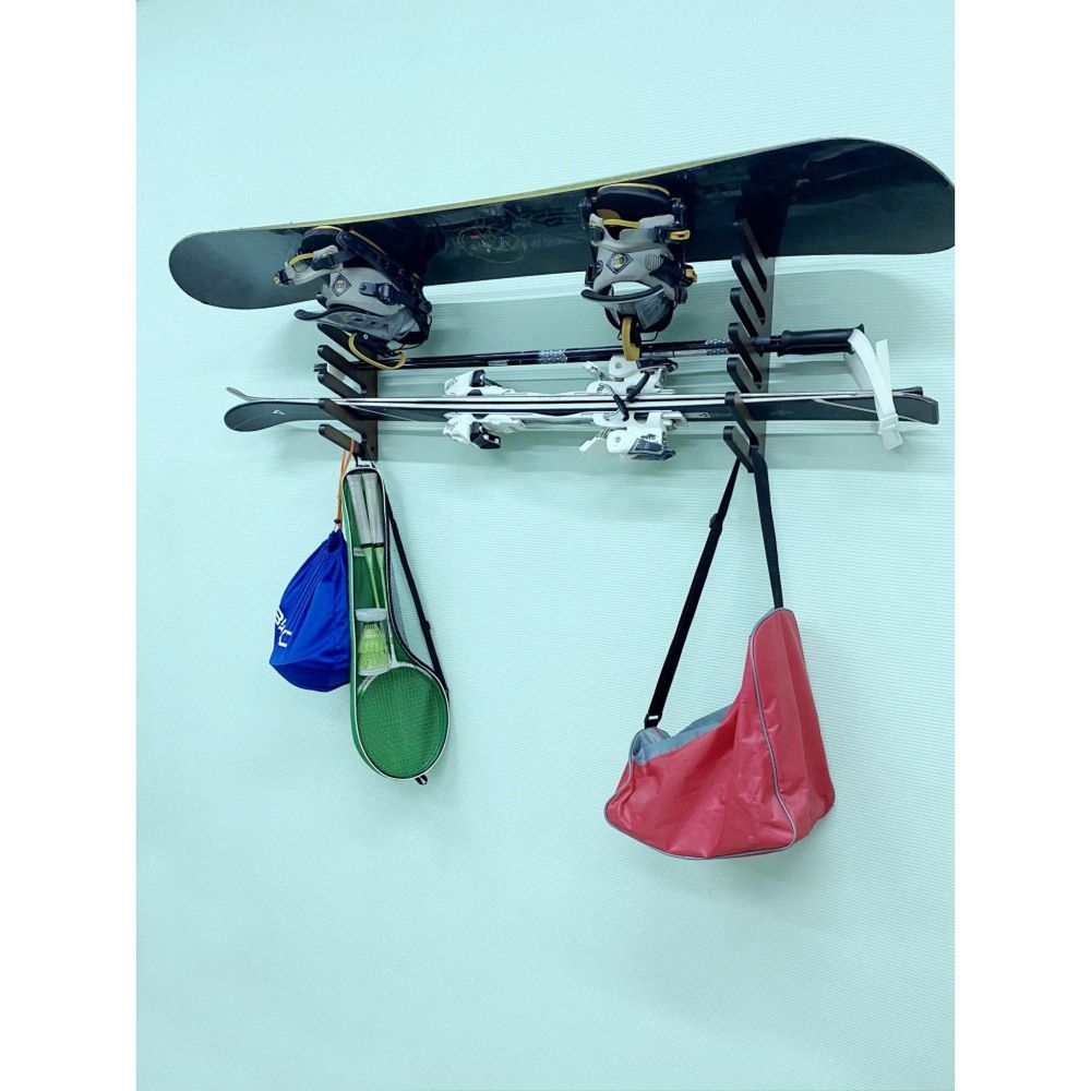 Вешалка Эконом для сноубордов и вейкбордов, пристенная 45х80х18см  SE-7