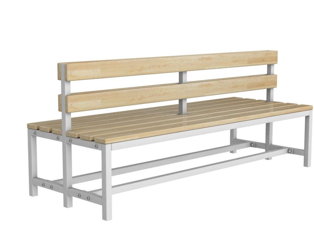 Скамейка для раздевалки со спинкой двухсторонняя разборная, 150см Pioner A16317