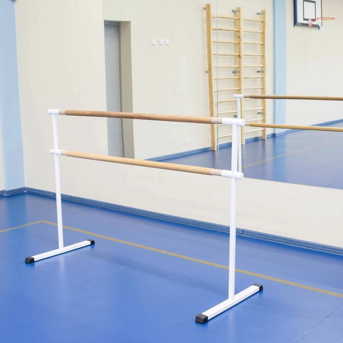 Станок хореографический двухрядный напольный мобильный (береза) 2 м Pioner A14591