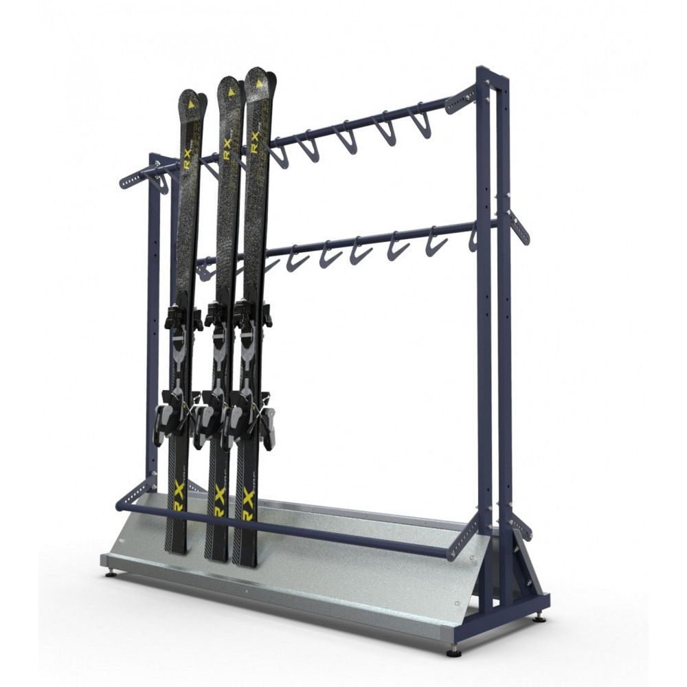 Стойка Стандарт для горных лыж, двухсторонняя с вешалкой 160х243х50см  CGLVED-38