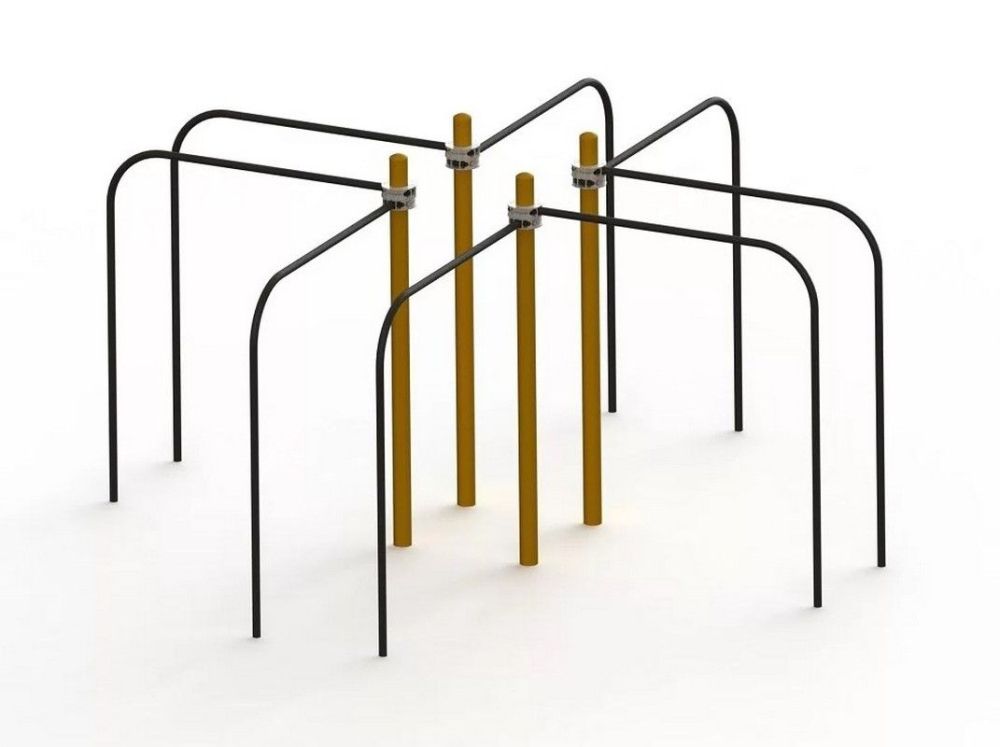 Комплекс брусьев уличных крестообразный Pioner A17398