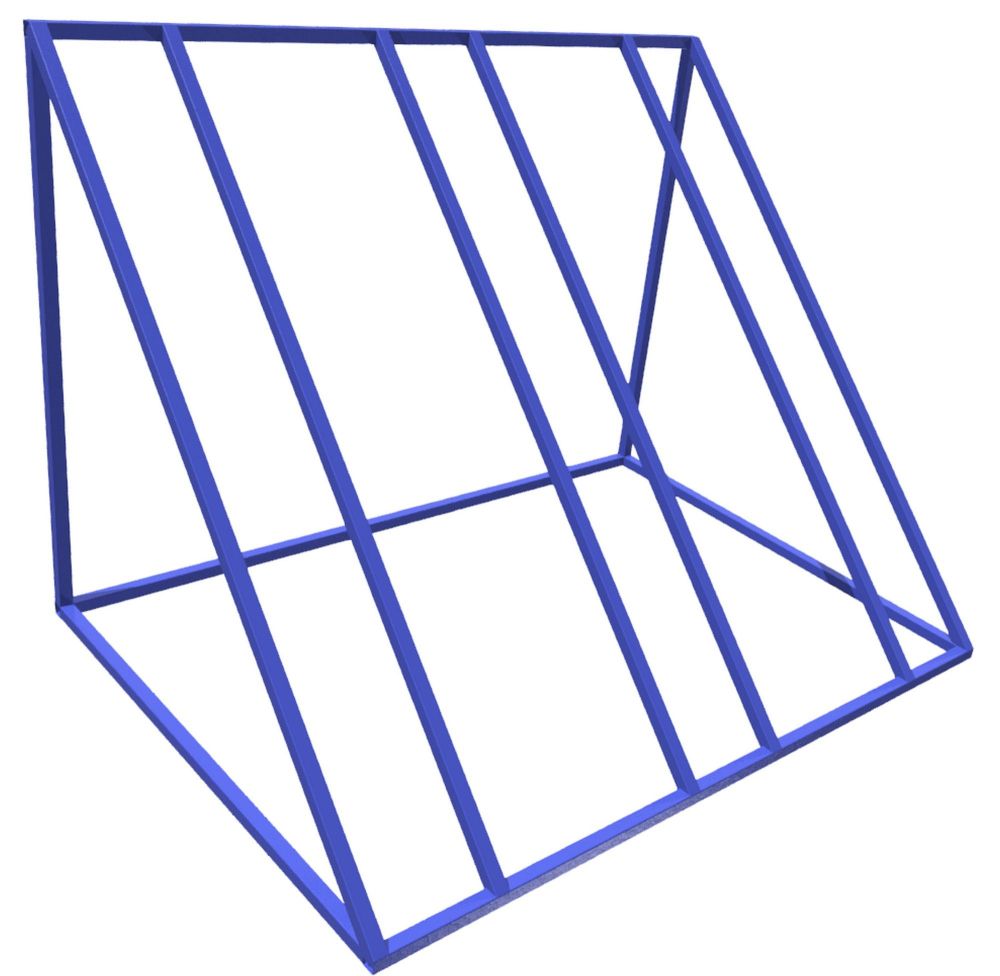 Велопарковка на 3 места 100х60х60 см  Pioner A10179
