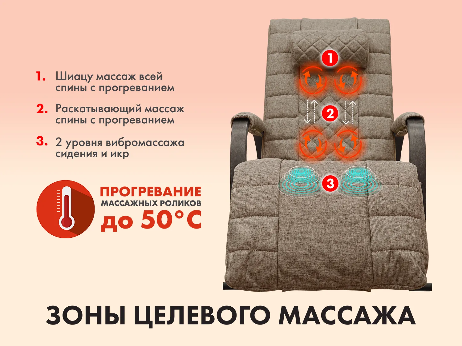 Массажное кресло-качалка FUJIMO SOHO DELUXE Шоколад