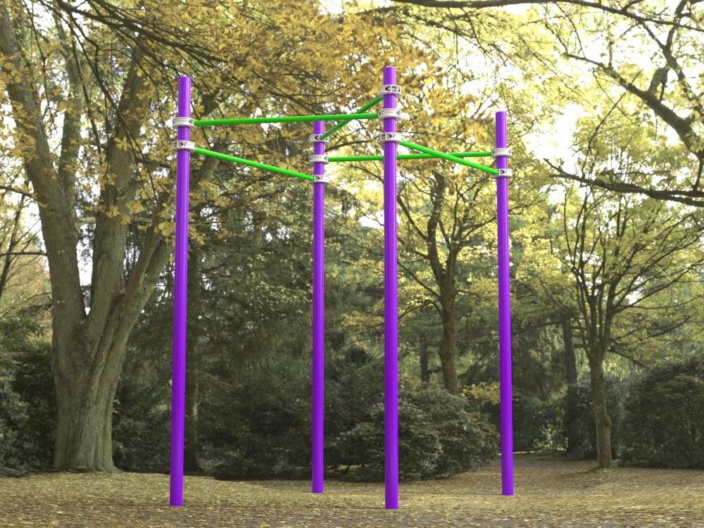 Двойной треугольник из турников для Воркаут  Pioner A17255