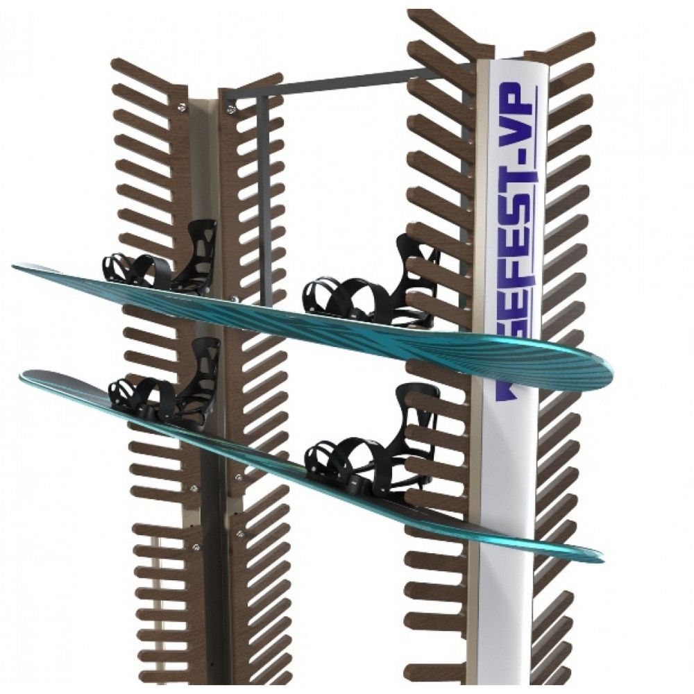 Стеллаж Премиум СП-3 для сноубордов, двухсторонний 219х155х90см  SP31-76