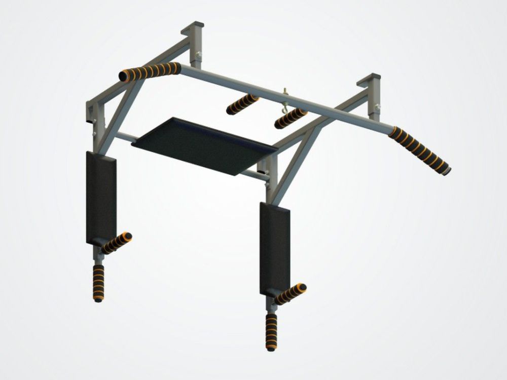 Турник-брусья-пресс навесной, серый Pioner A12165
